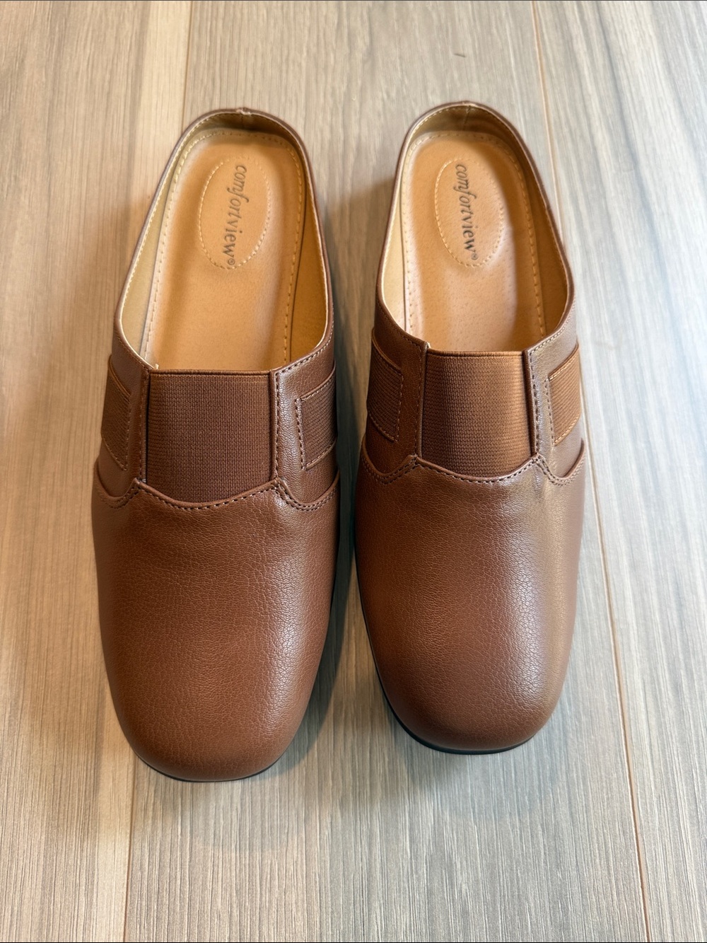 Comfortview Women's The Sarah Cognac Brown  Mules Size 11